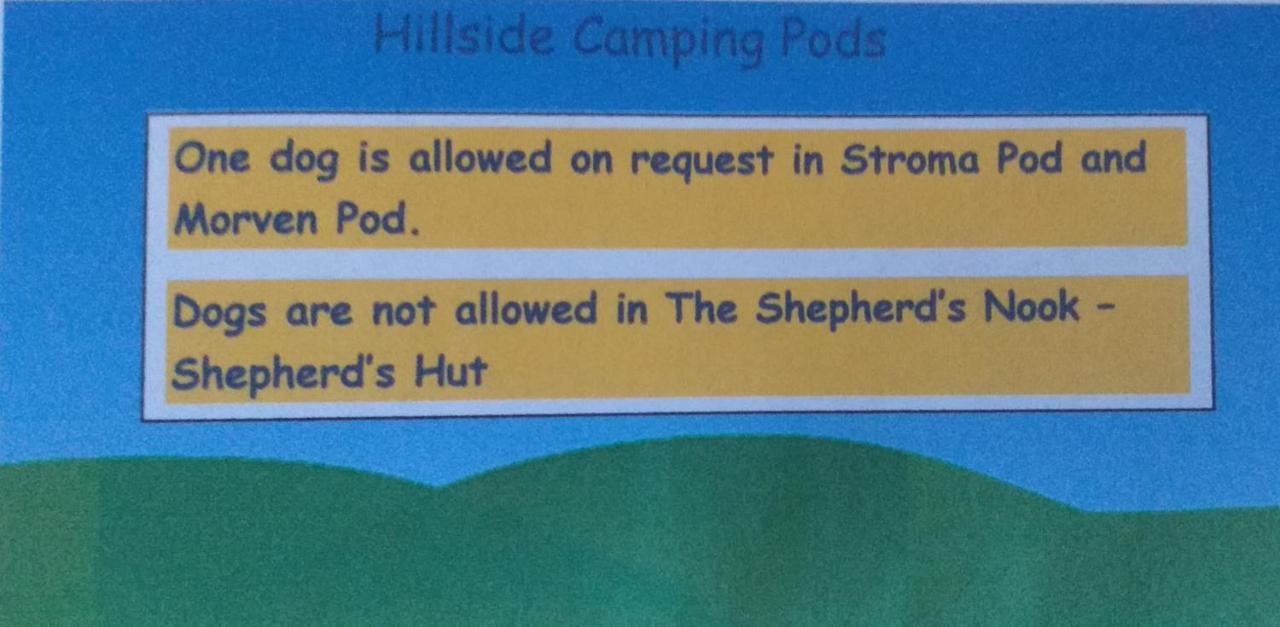 Hillside Camping Pods And Shepherd'S Hut Wick  Extérieur photo